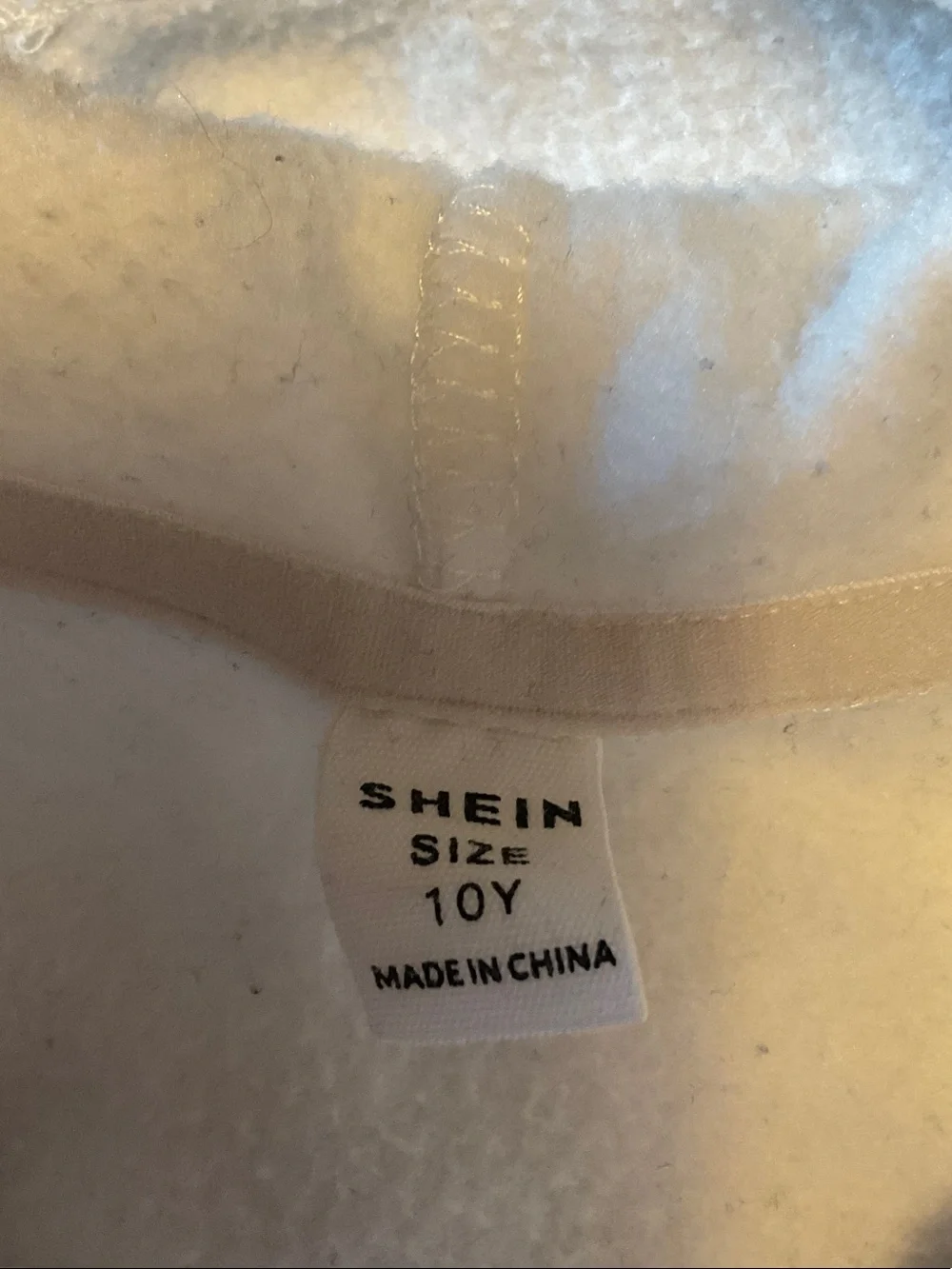 SHEIN White California Los Angeles Hooded Sweatshirt